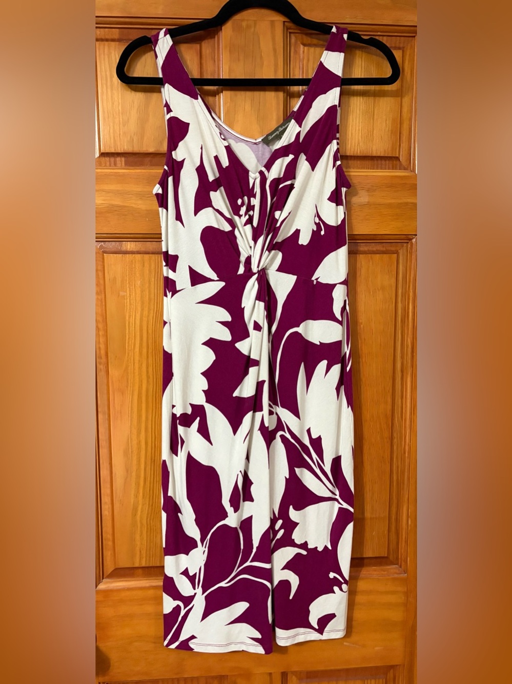 Tommy Bahama Twist Front Tropical Print Dress, Small